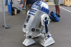 R2-D2 at BeachLab:relocated 2021 in Aberystwyth
