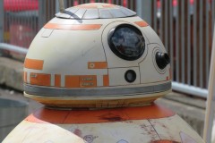 Static BB8 at BeachLab:relocated 2021 in Aberystwyth